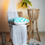 Turquoise Hex Cushion 21