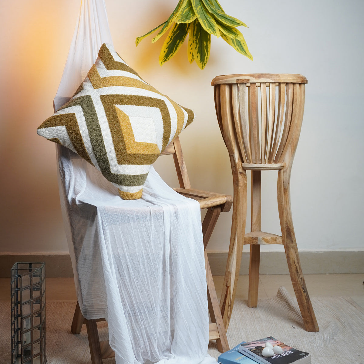 Earthy Olive Tranquil Cushion23