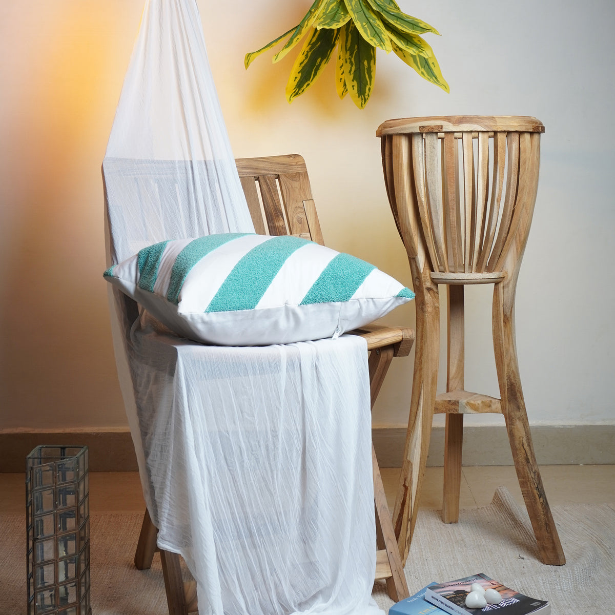 Aqua Puff Pillow 16