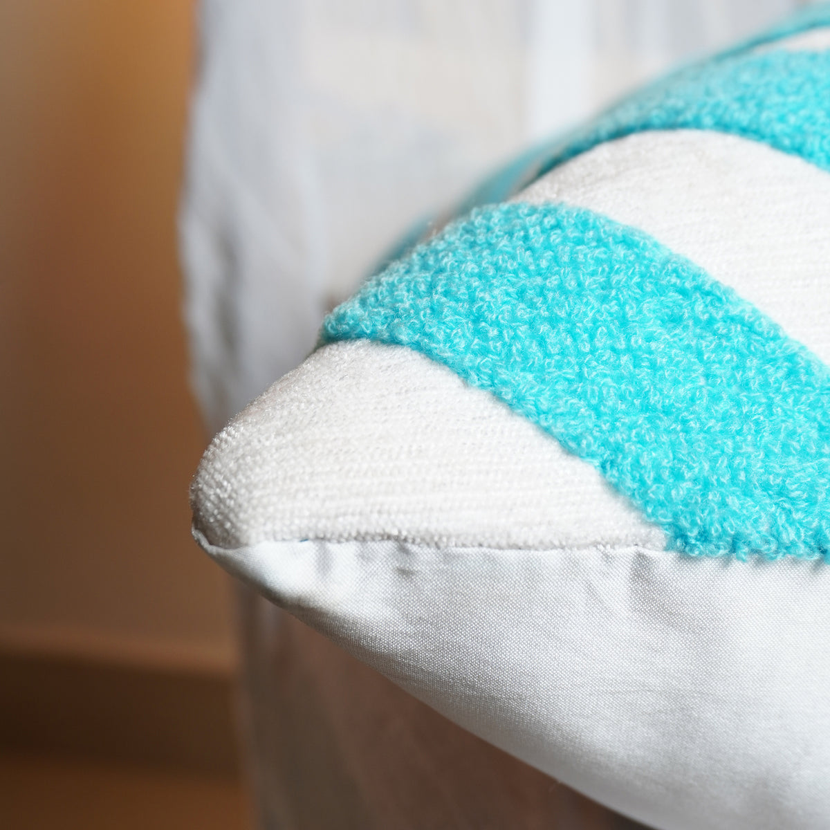 Turquoise Hex Cushion 21